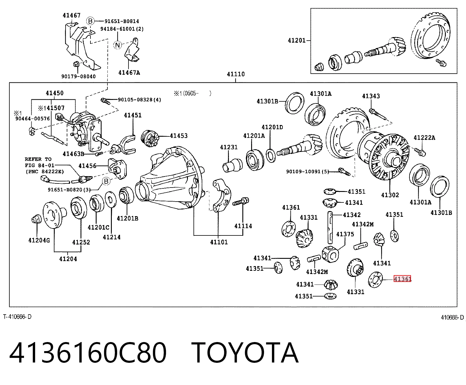 4136160C80 Toyota