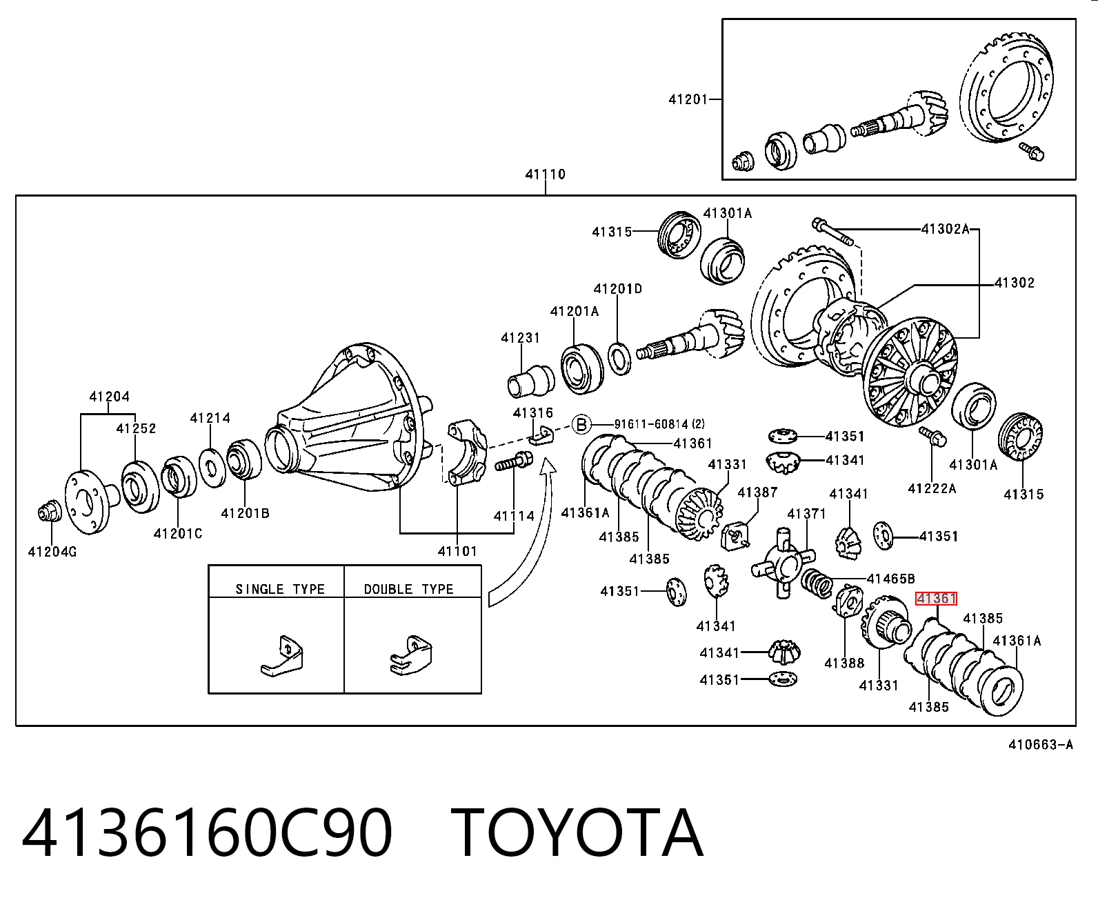 4136160C90 Toyota
