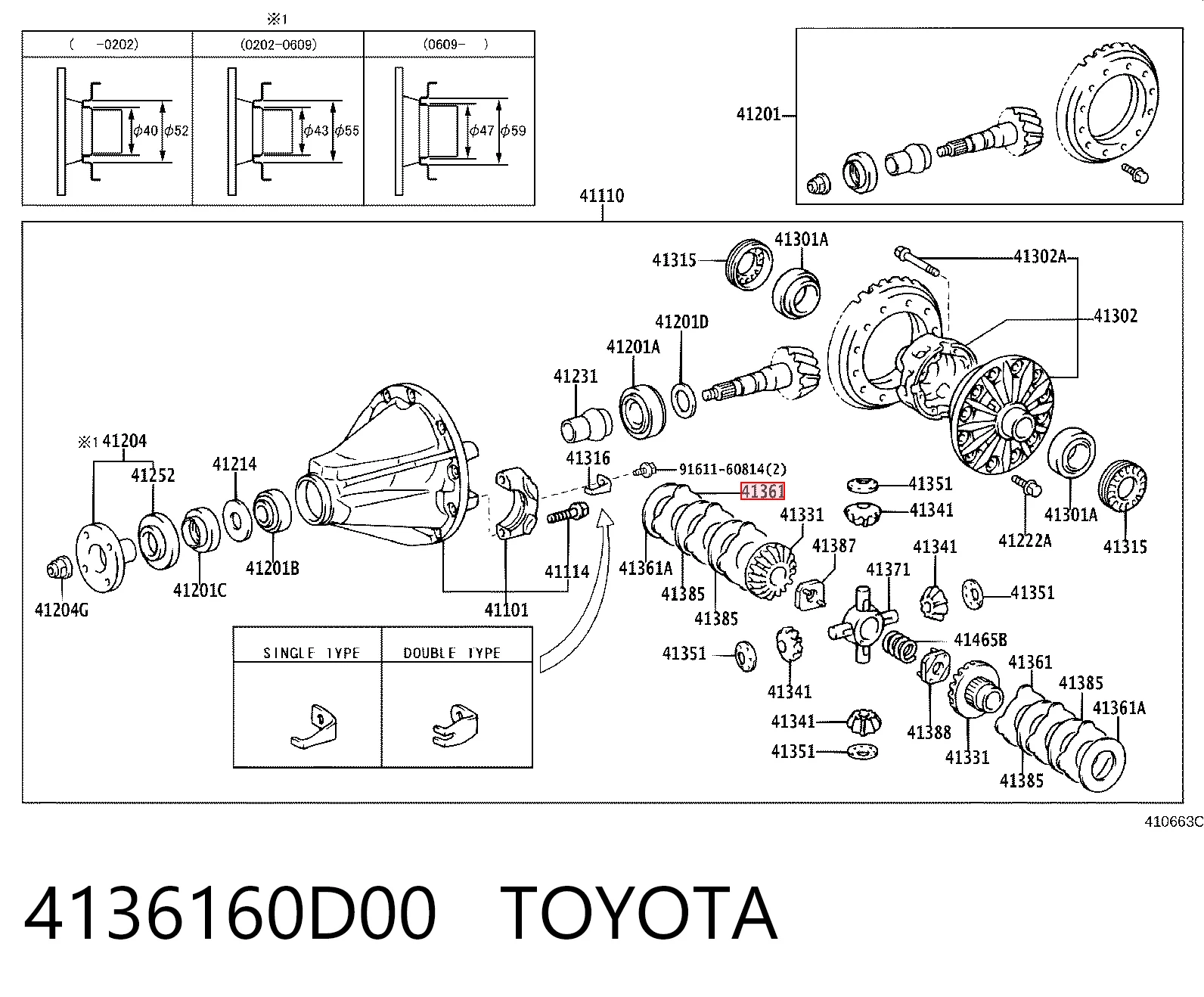4136160D00 Toyota