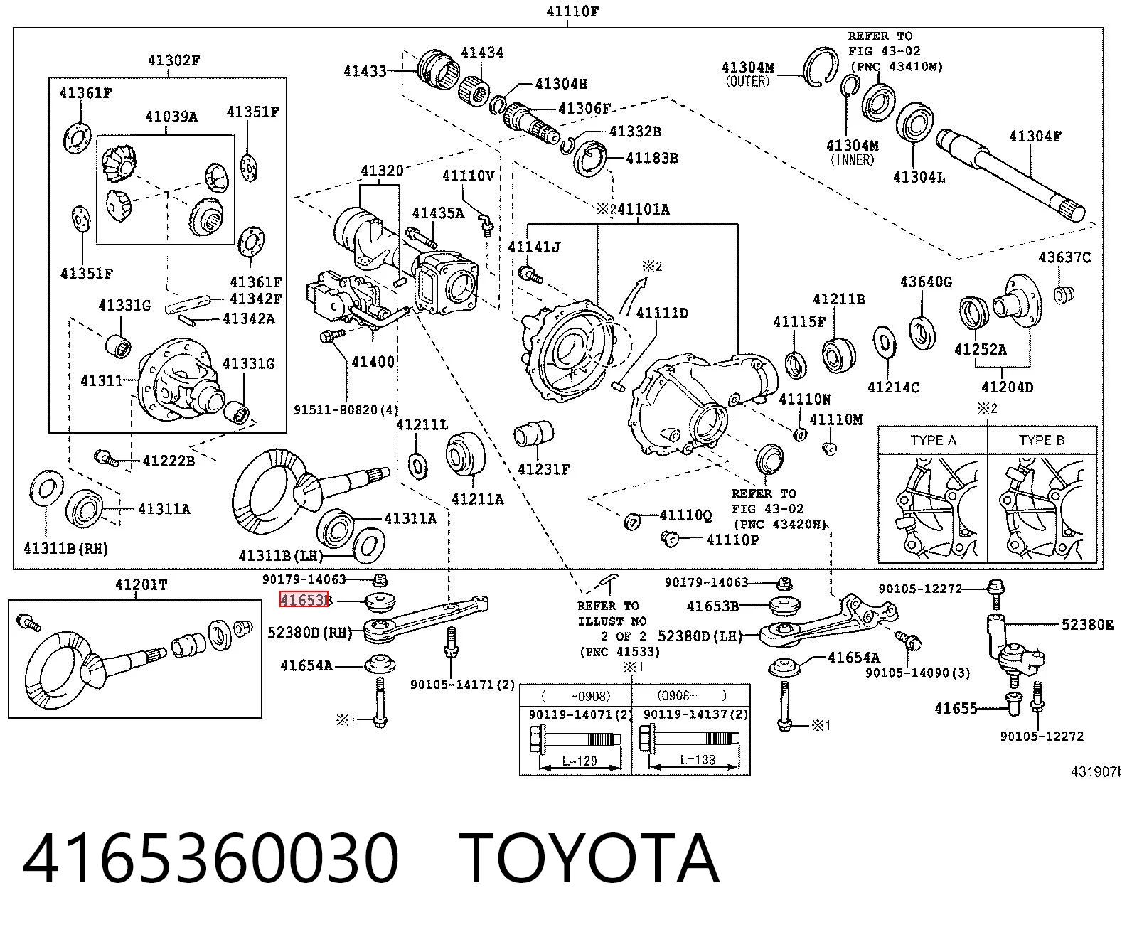 4165360030 Toyota