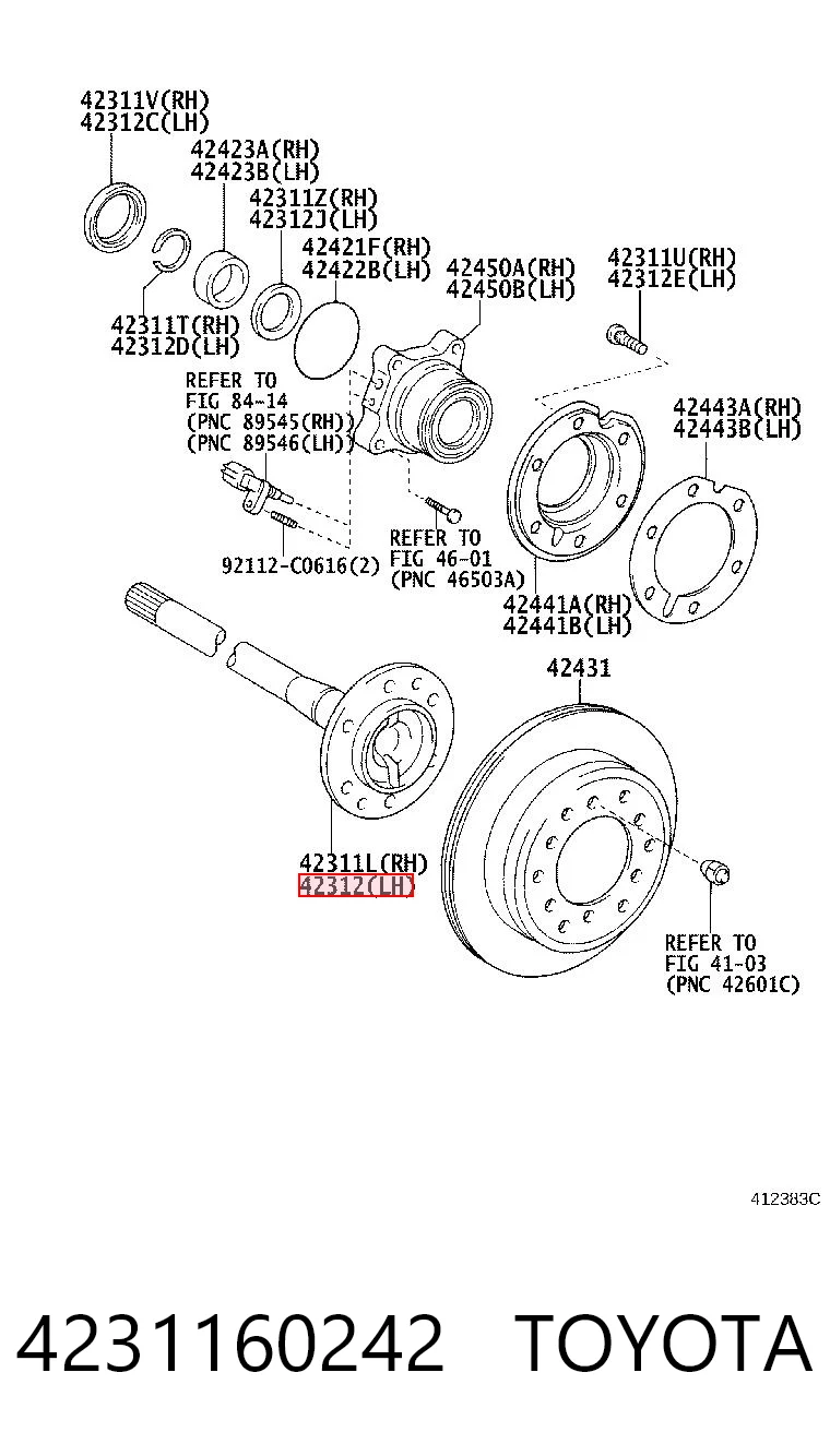 Comprar Semieje trasero Toyota Land Cruiser  J150 a bajo precio