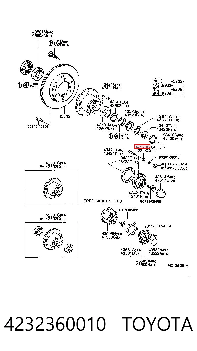 4232360010 Toyota