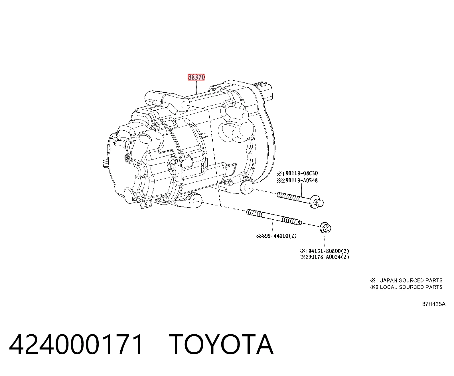  Compresor de aire acondicionado Toyota Rav4 