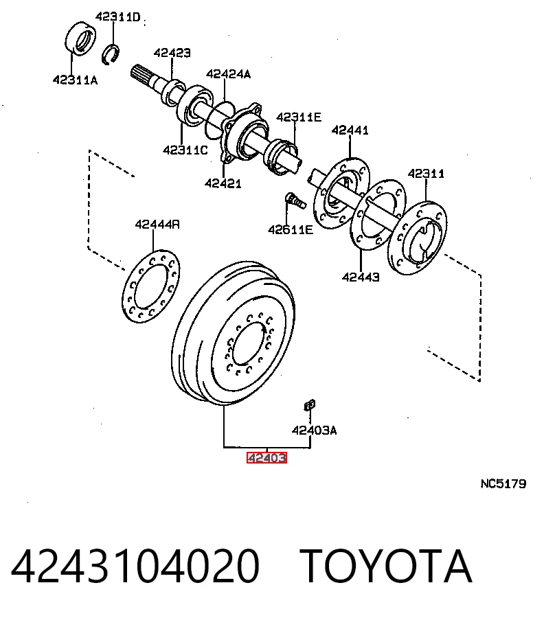 4243104020 Toyota