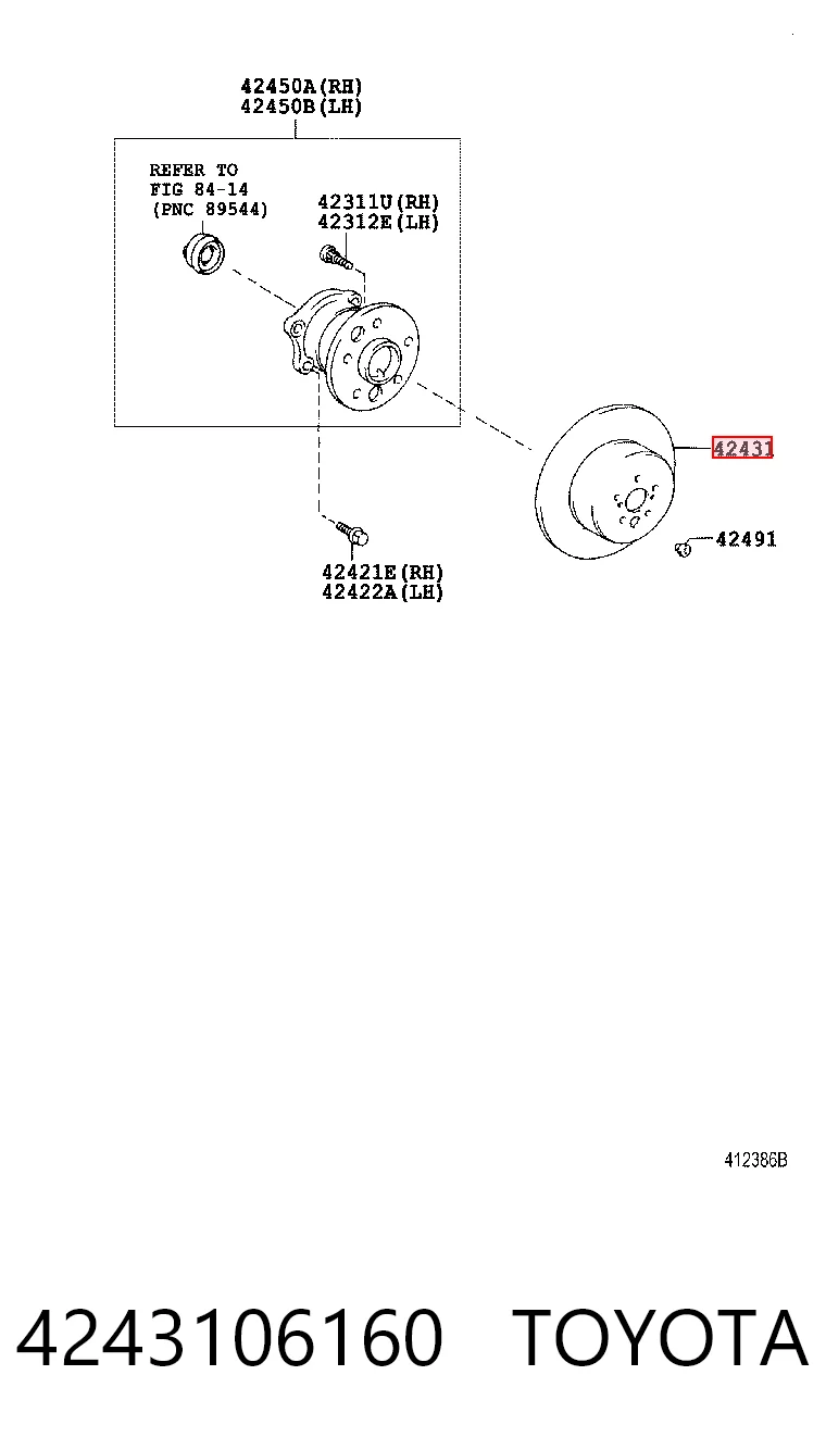 4243106160 Toyota