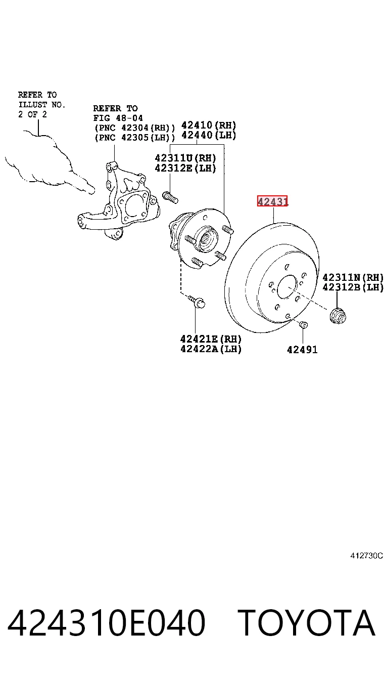 424310E040 Toyota