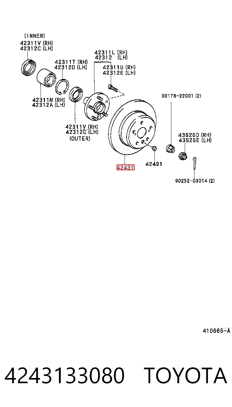 Comprar Disco de freno trasero Lexus RX 300 MCU15