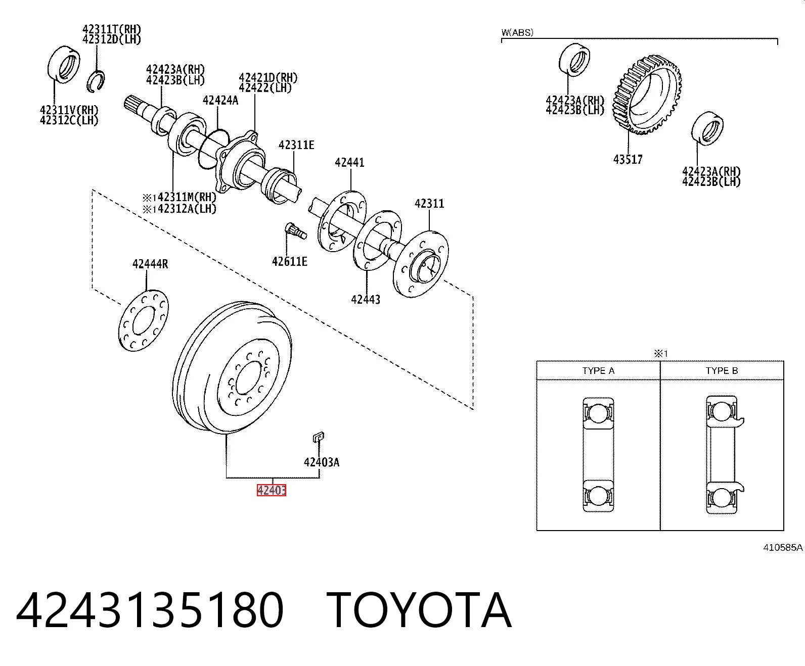 4243135180 Toyota
