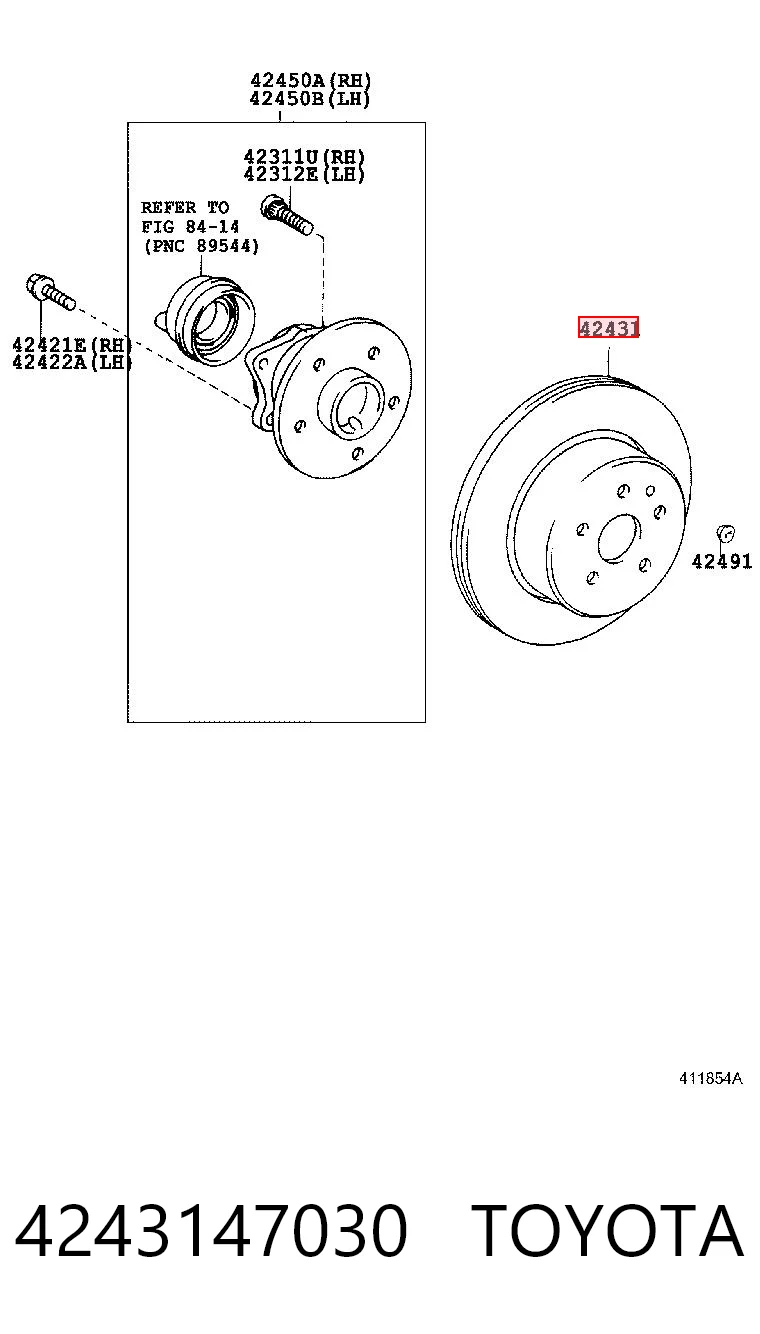 4243147030 Toyota