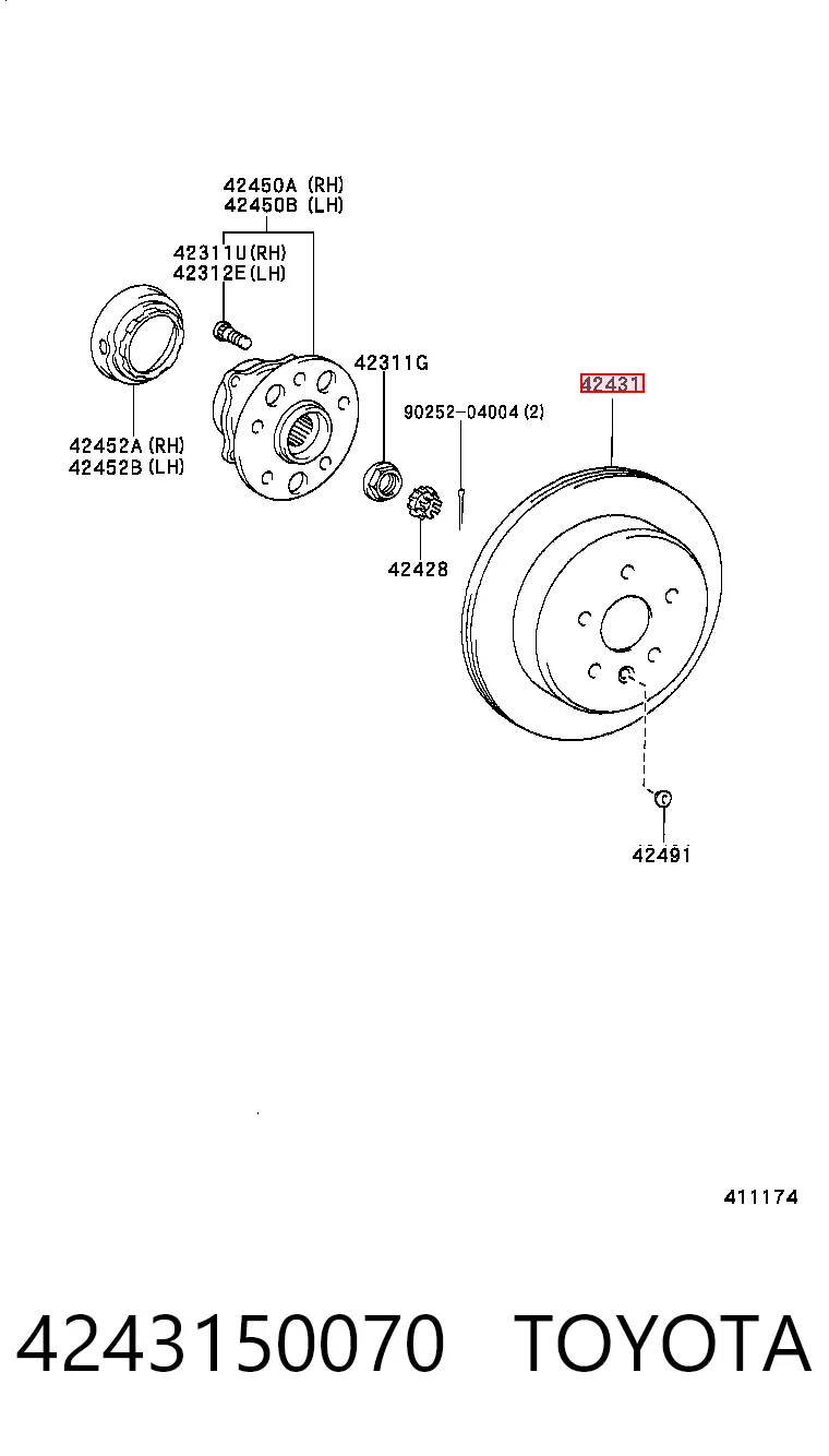 4243150070 Toyota