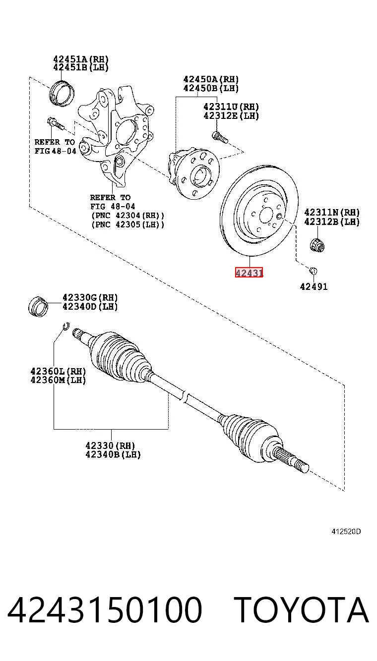 4243150100 Toyota