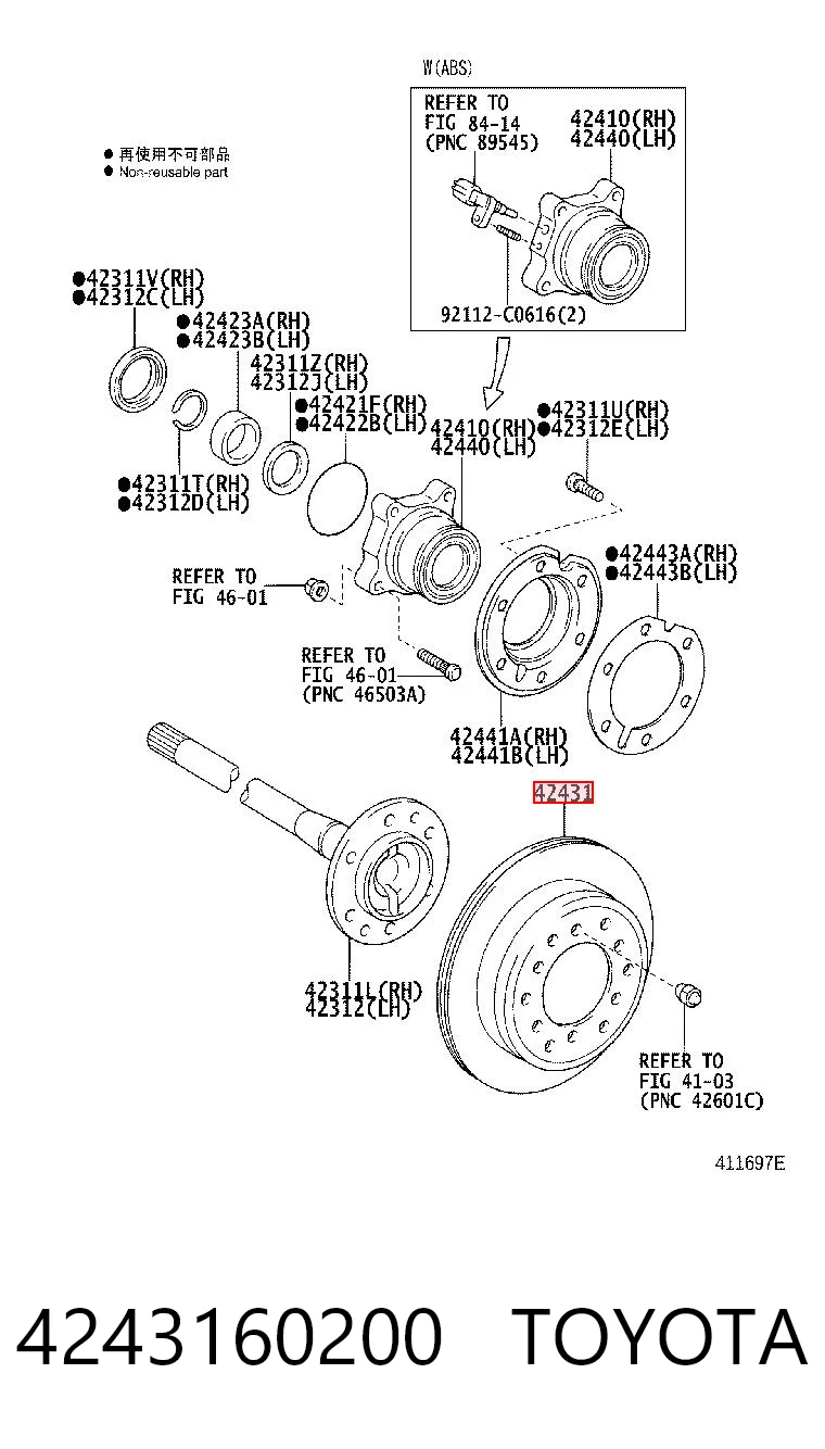 4243160200 Toyota