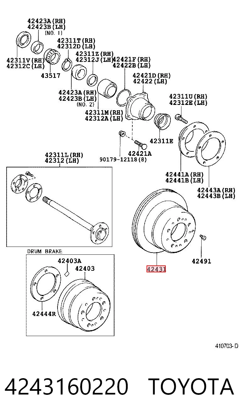 4243160220 Toyota