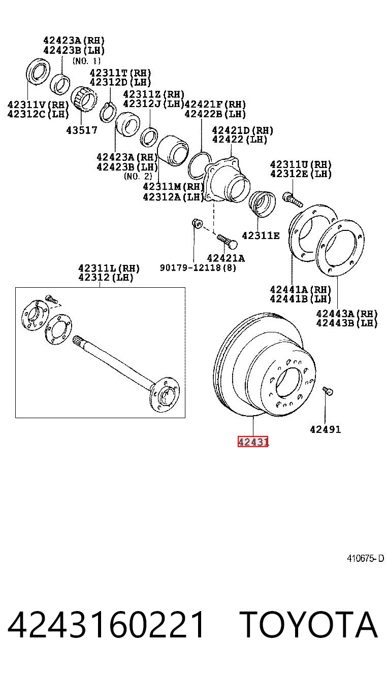 4243160221 Toyota