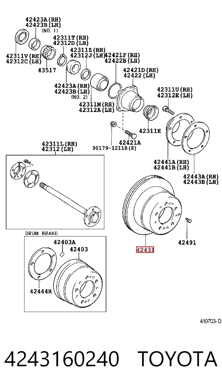 4243160240 Toyota