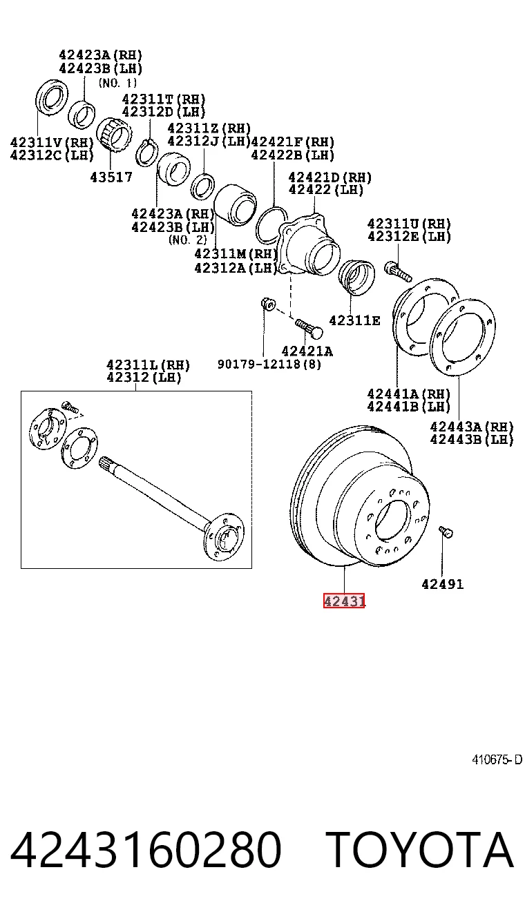 4243160280 Toyota