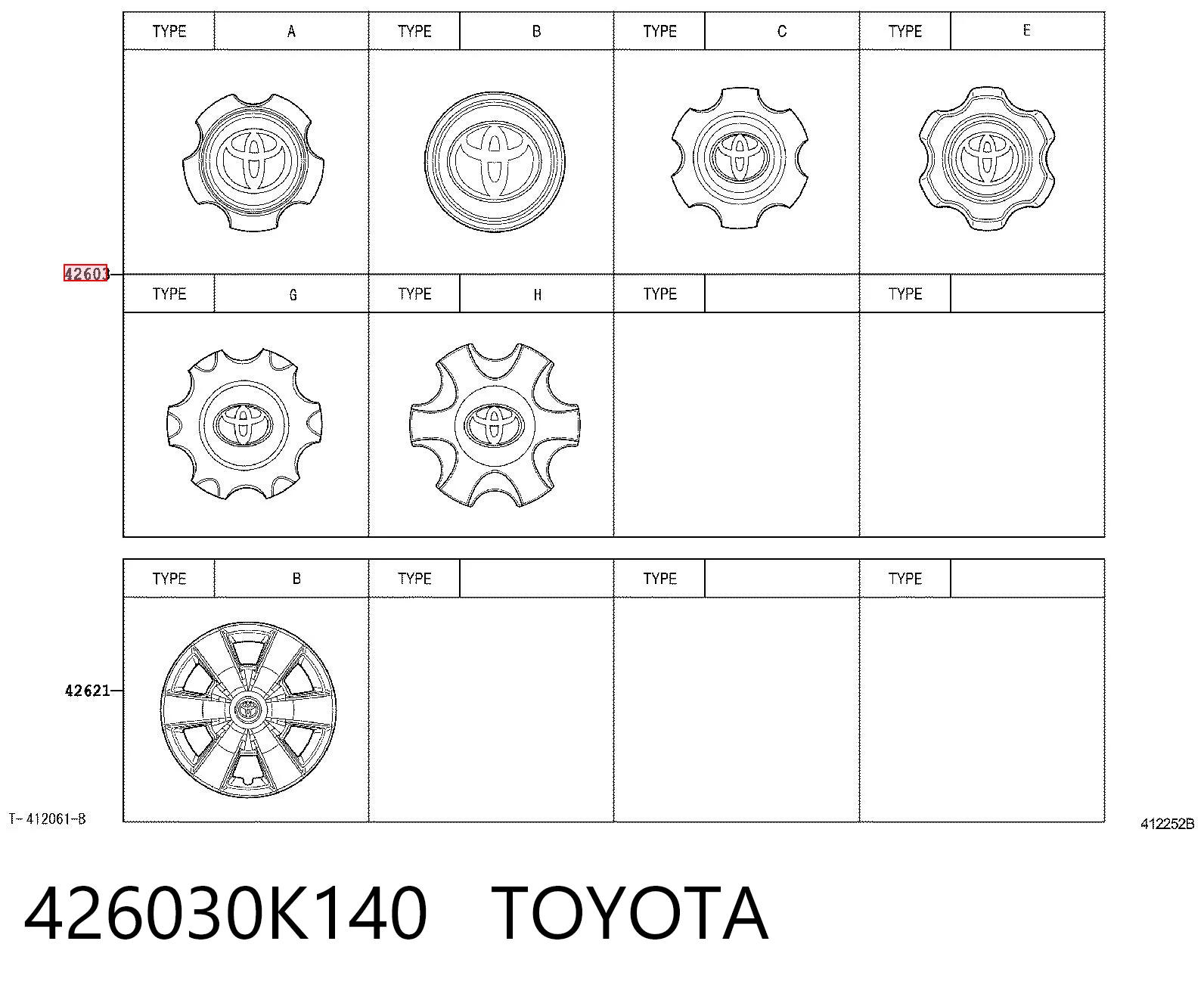 426030K140 Toyota