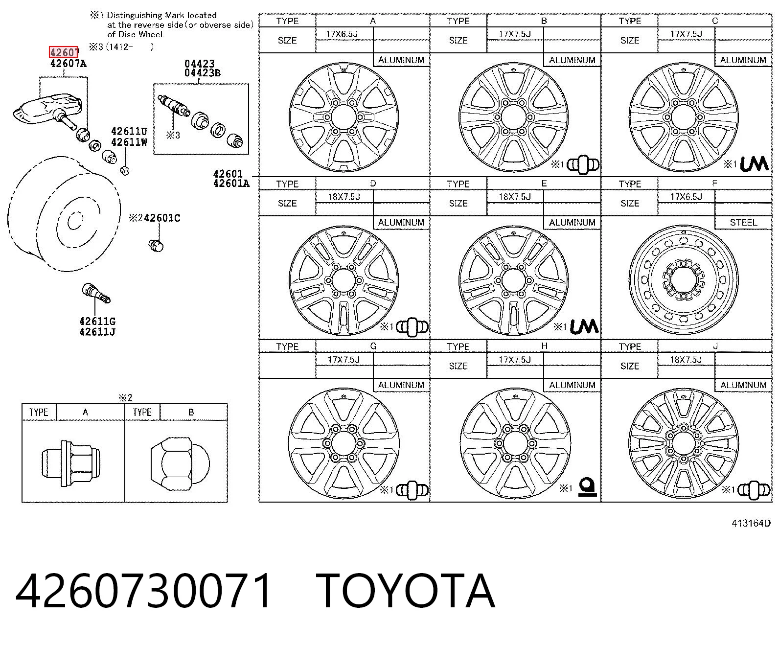 4260730071 Toyota