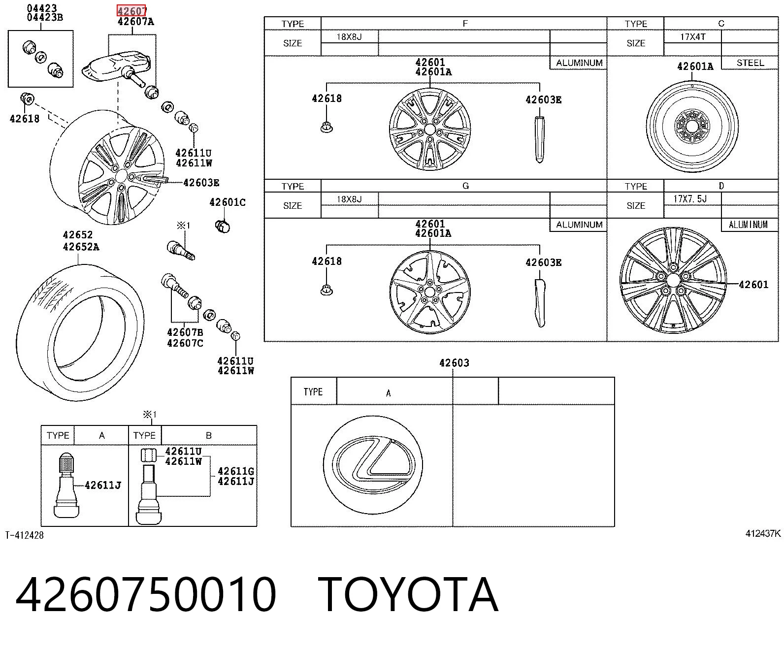 4260750010 Toyota