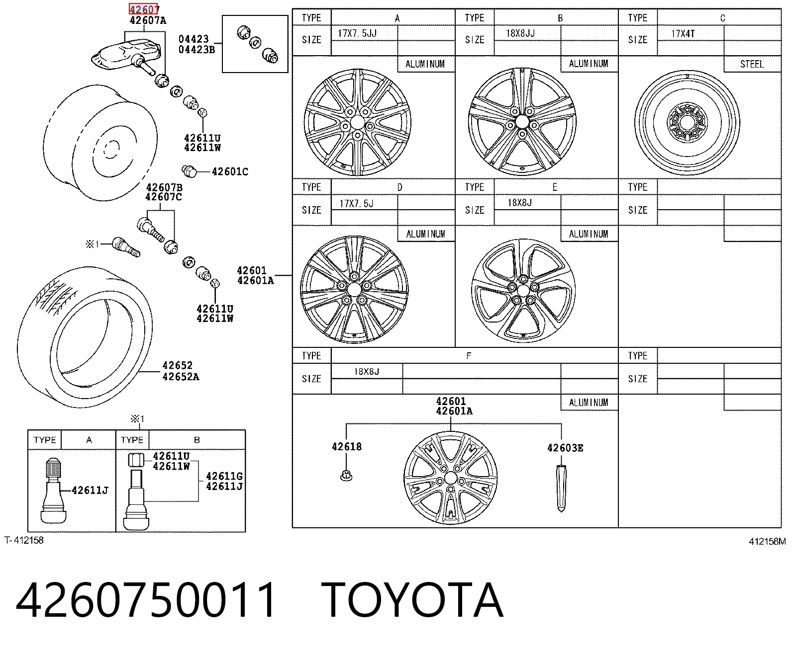 4260750011 Toyota