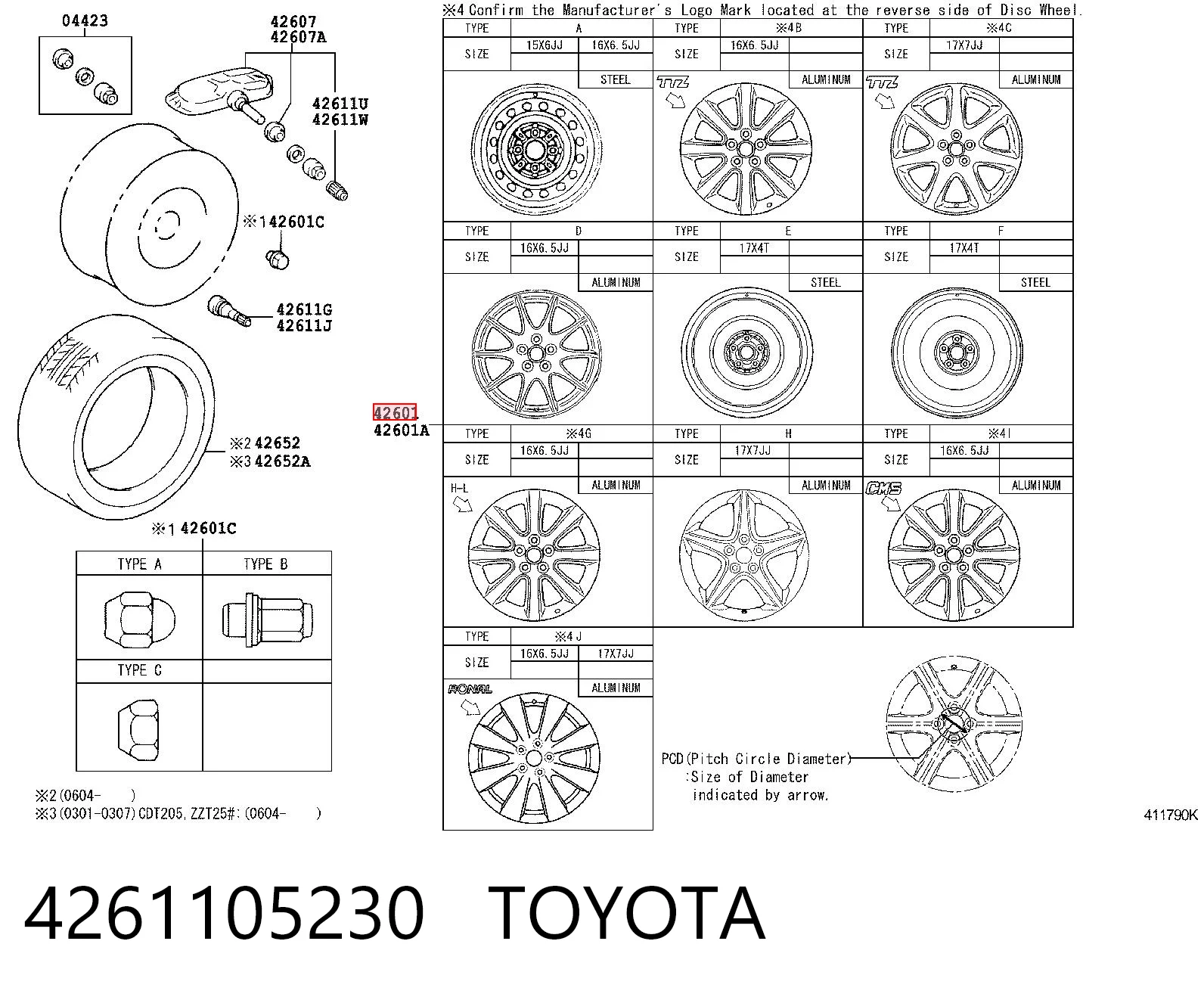 4261105230 Toyota