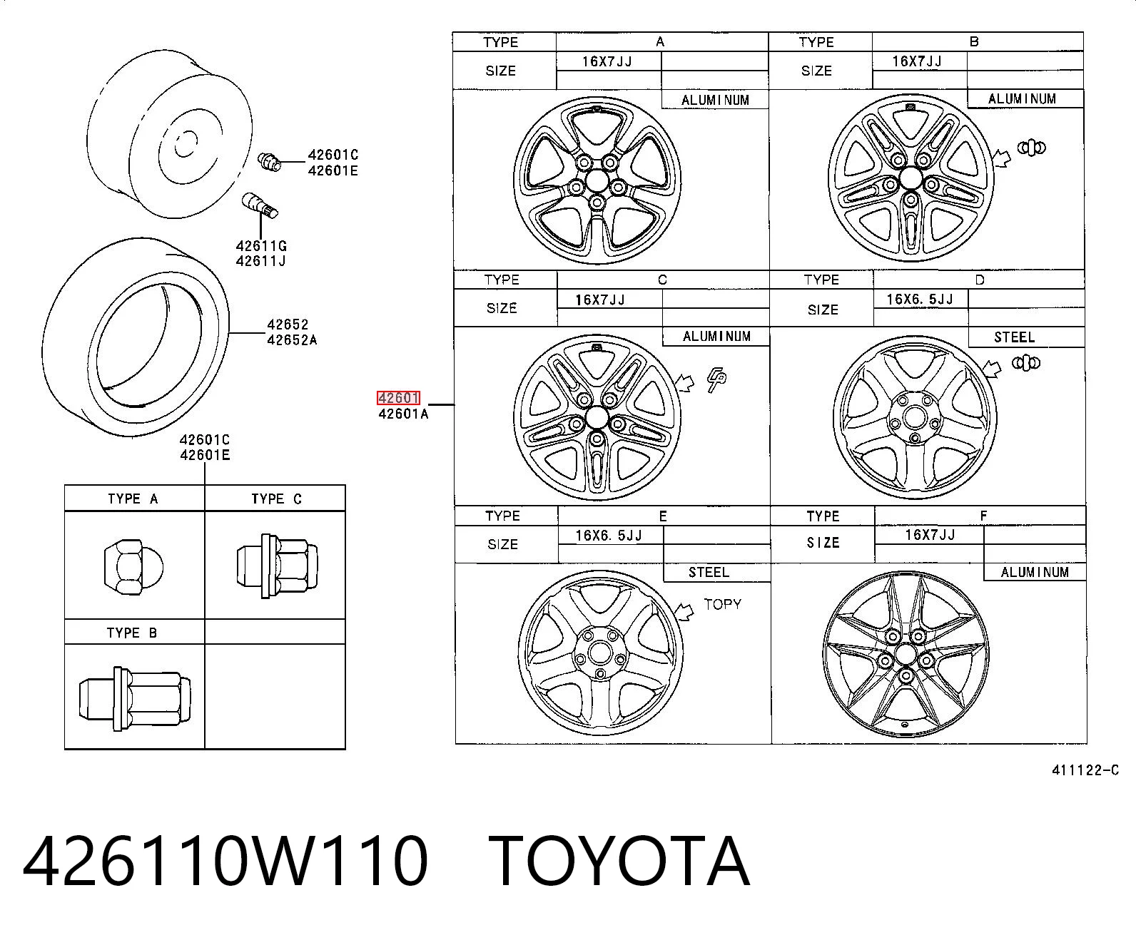 Comprar Llantas de aleación Toyota RAV4 II XA2 a bajo precio