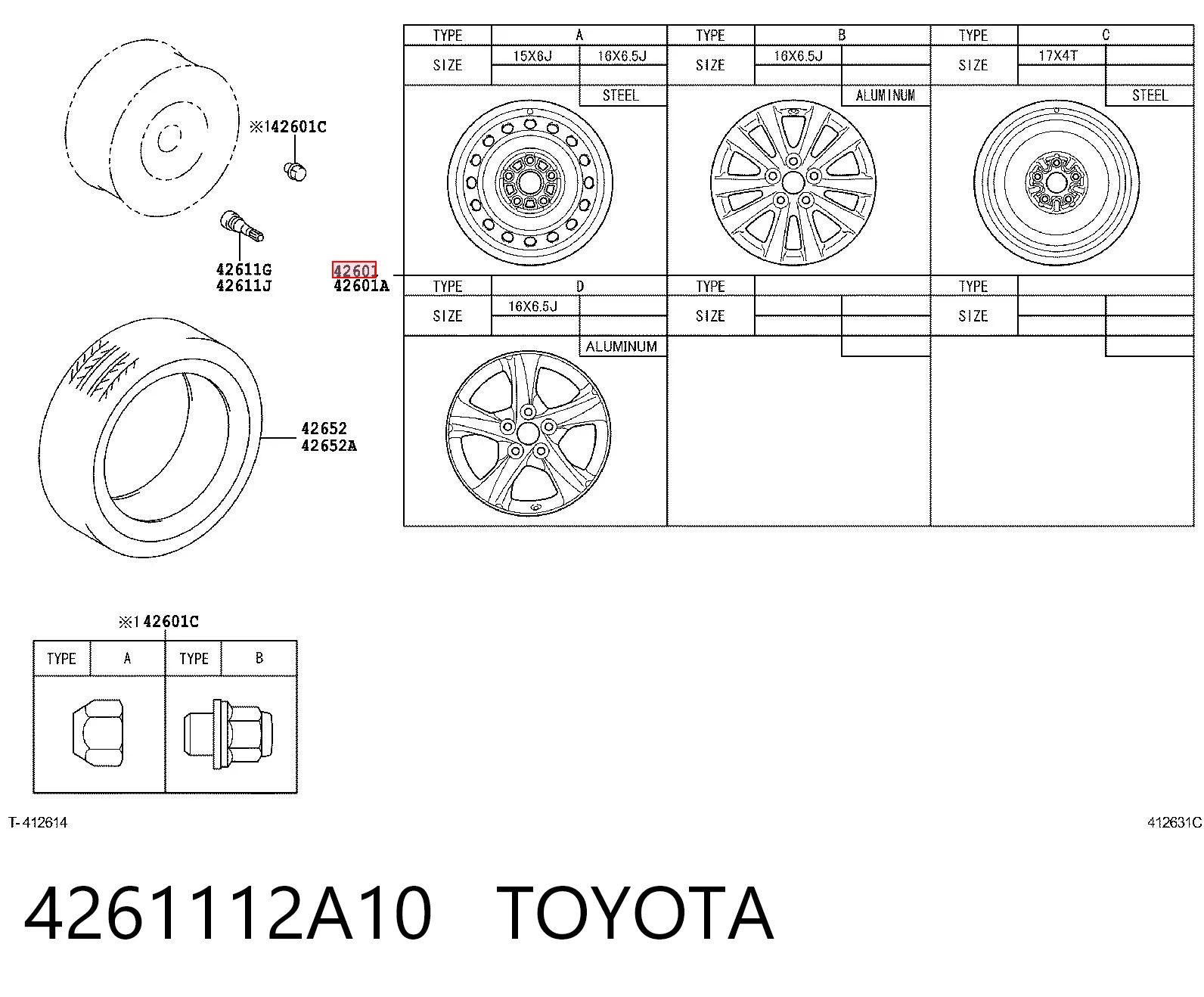 4261112A10 Toyota