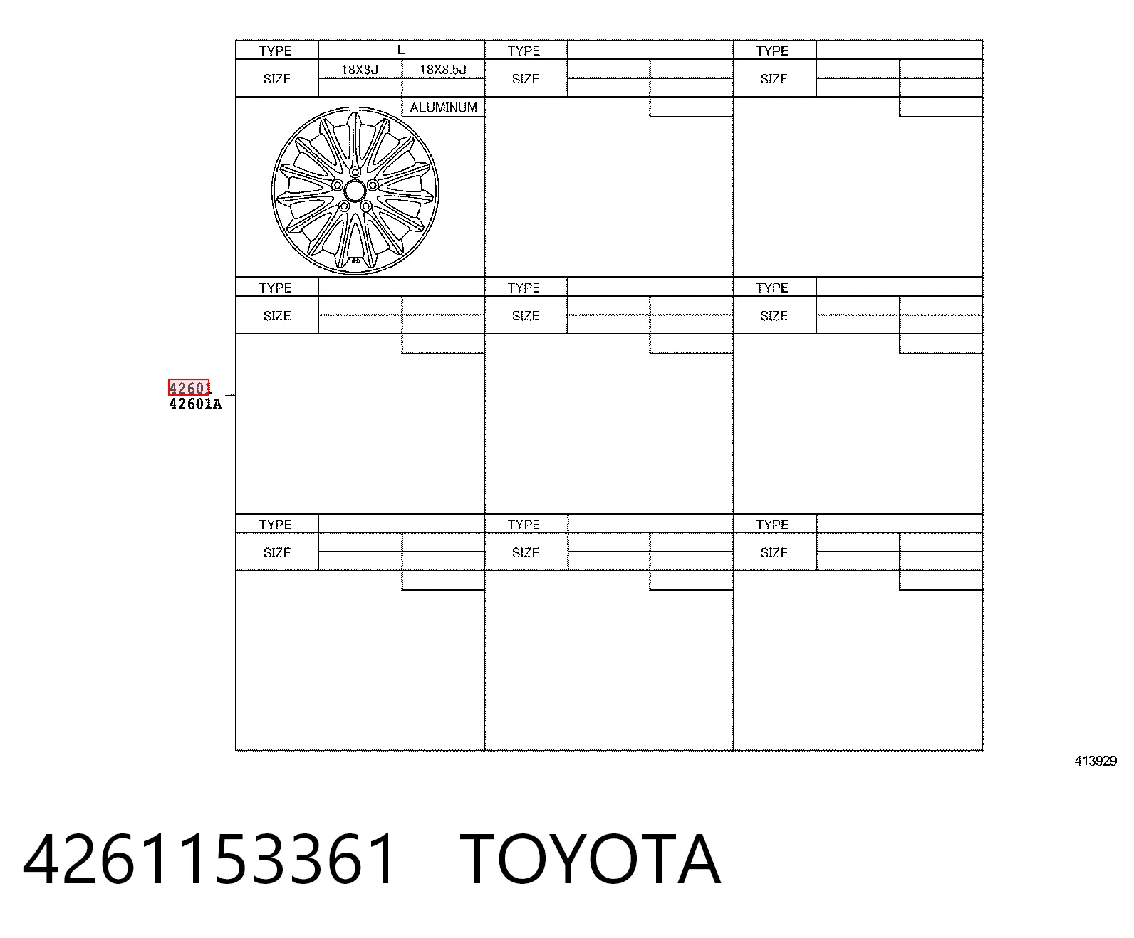Rines Lexus IS sedán (E2) (2005 - 2013) precio, desde 643,03 EUR