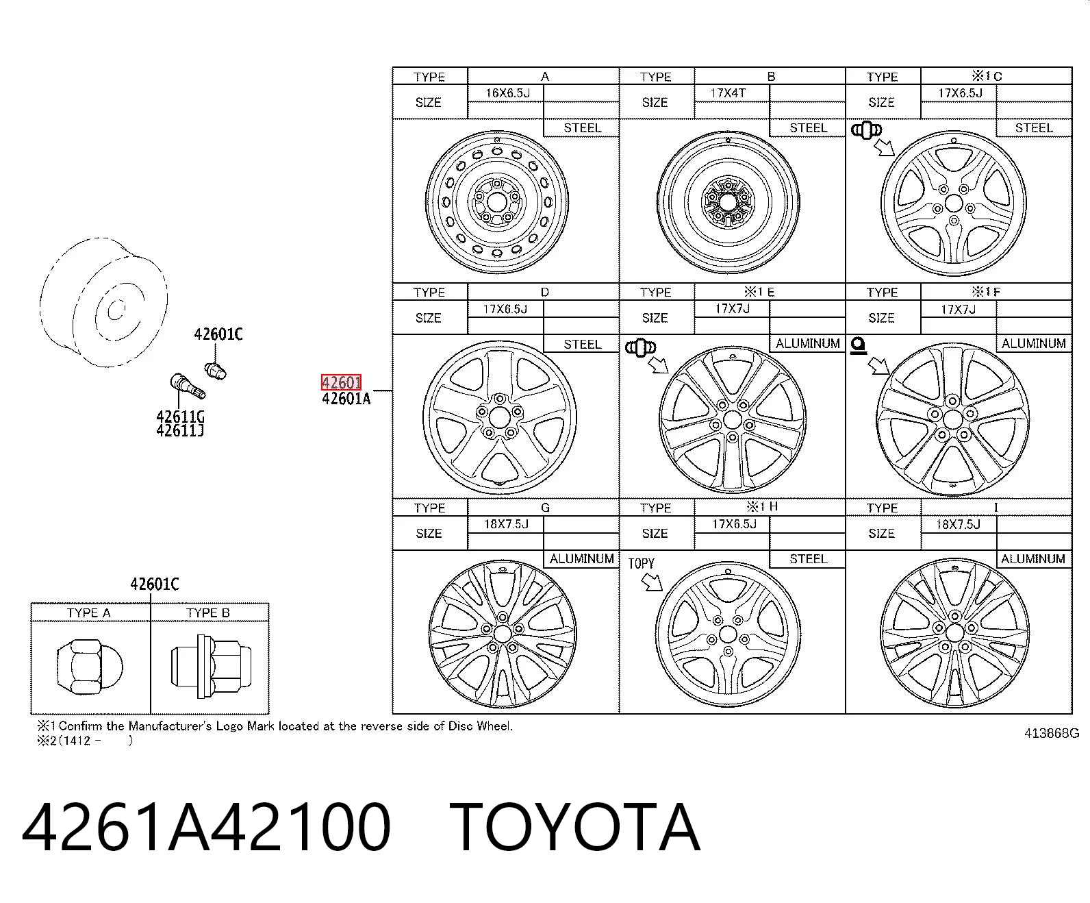 4261A42100 Toyota