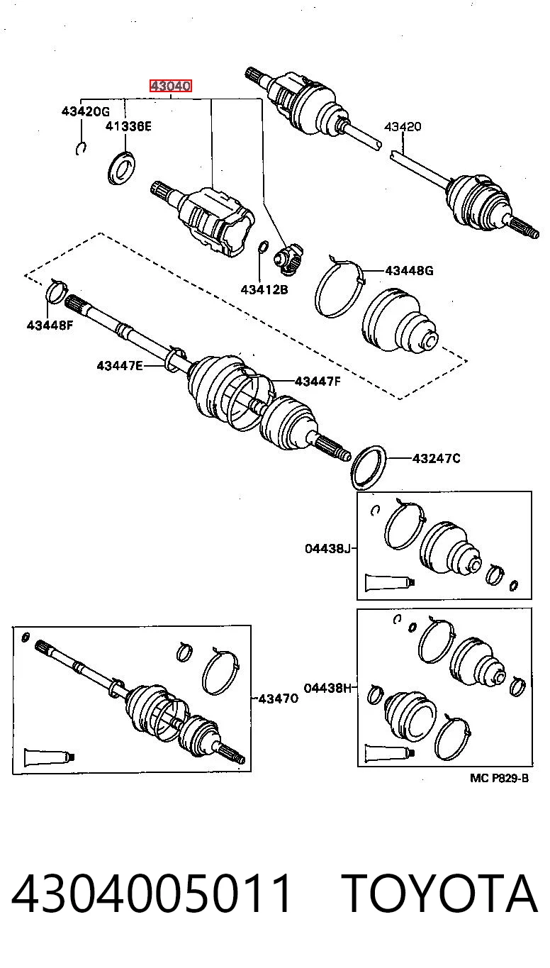 4304005011 Toyota