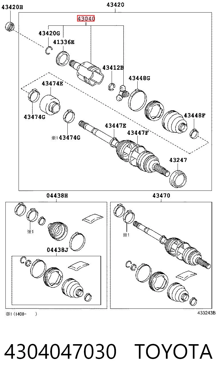 4304047030 Toyota
