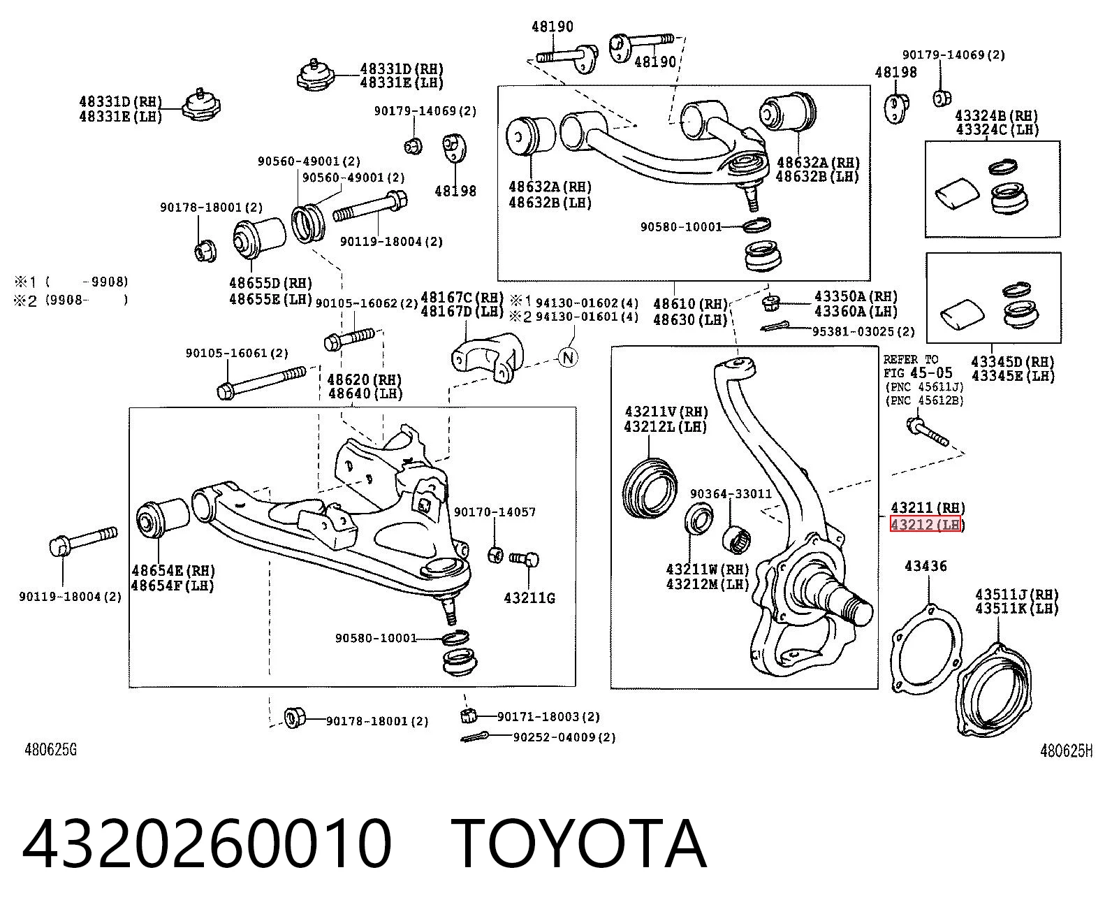 4320260010 Toyota