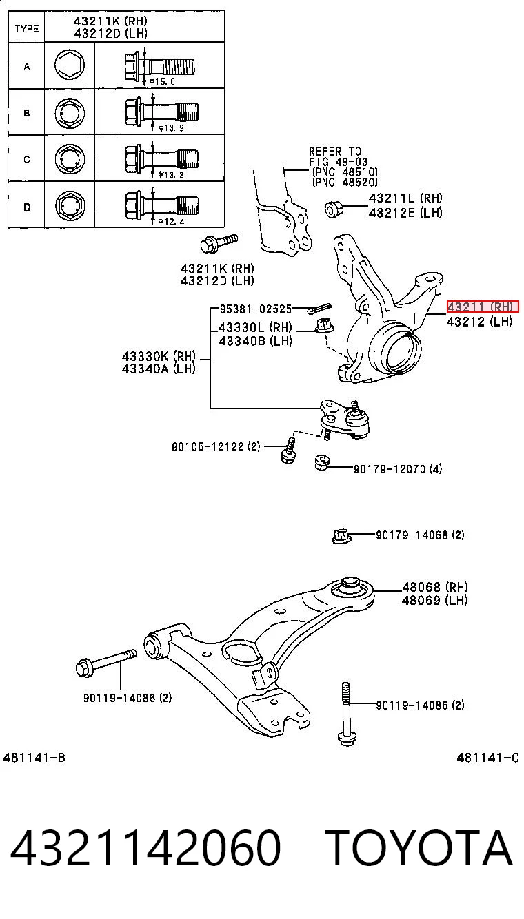 4321142060 Toyota