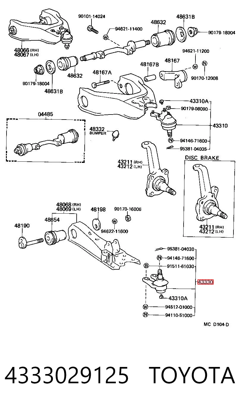 4333029125 Toyota