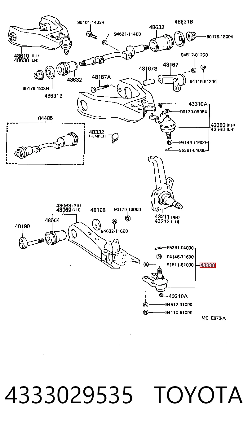 4333029535 Toyota