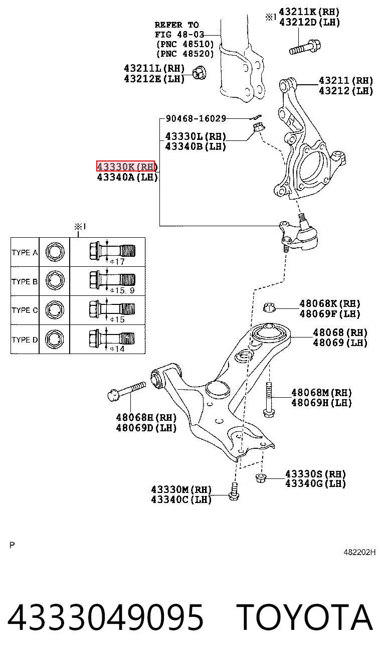 4333049095 Toyota