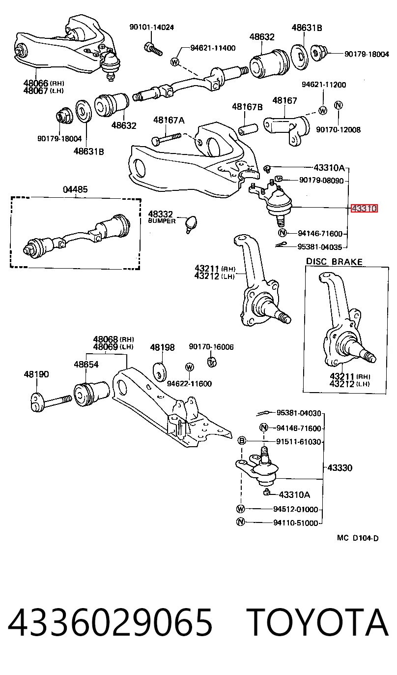 4336029065 Toyota
