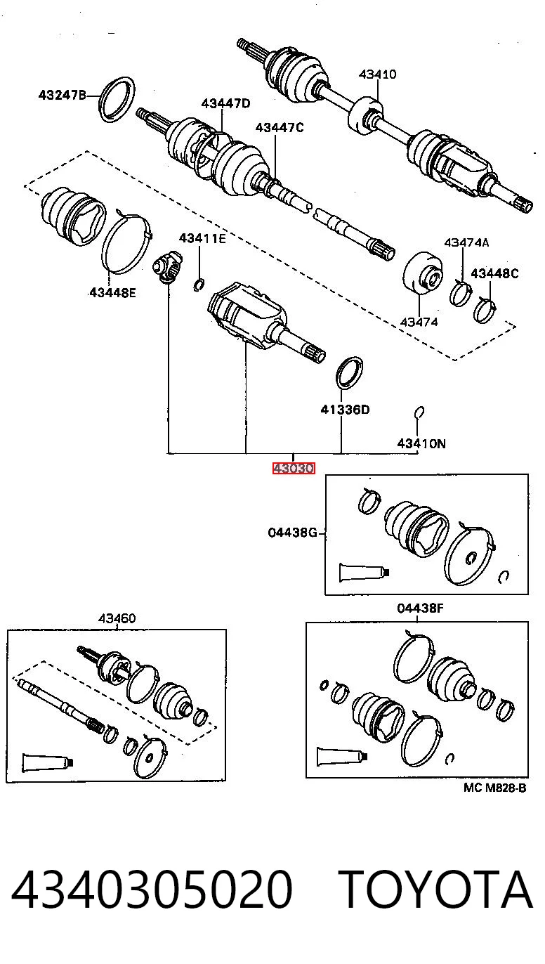 4340305020 Toyota
