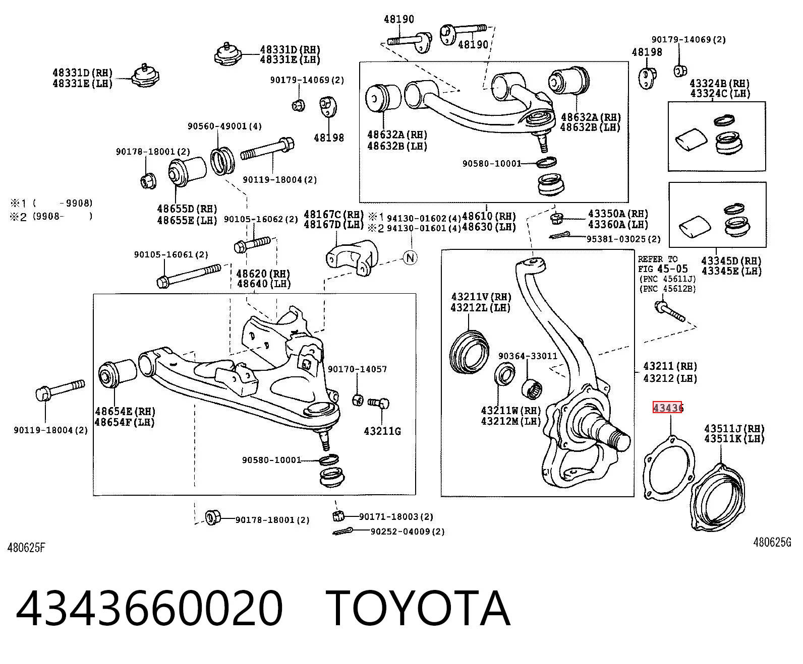 4343660020 Toyota