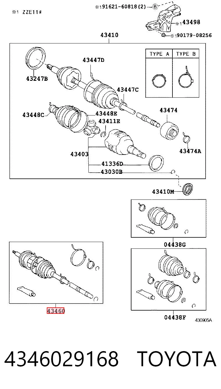 4346029168 Toyota