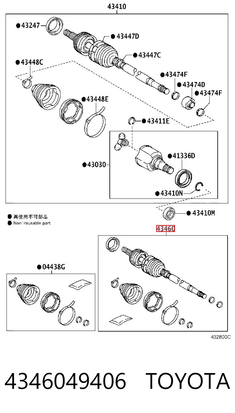 4346049406 Toyota