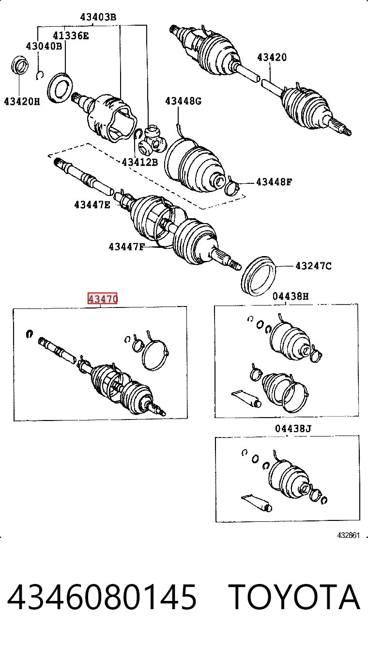 4346080145 Toyota