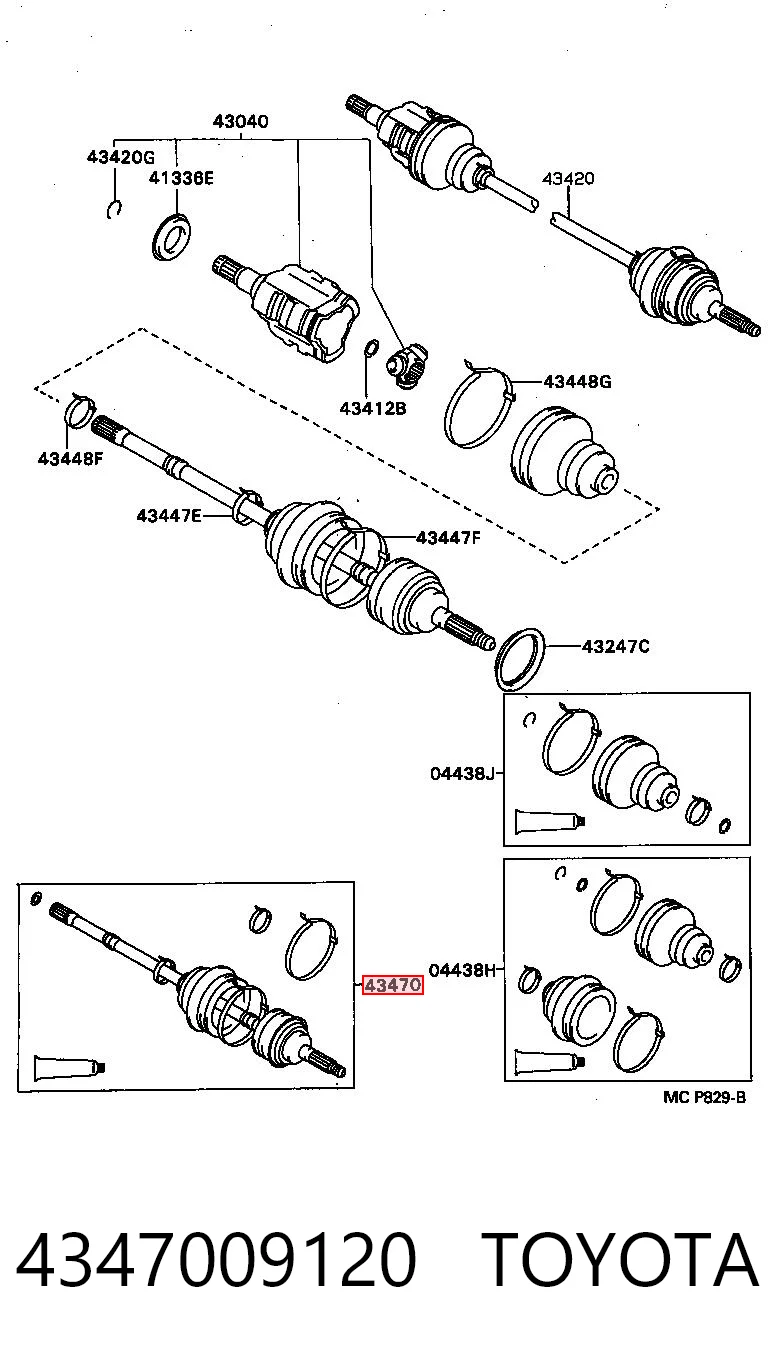 4347009120 Toyota