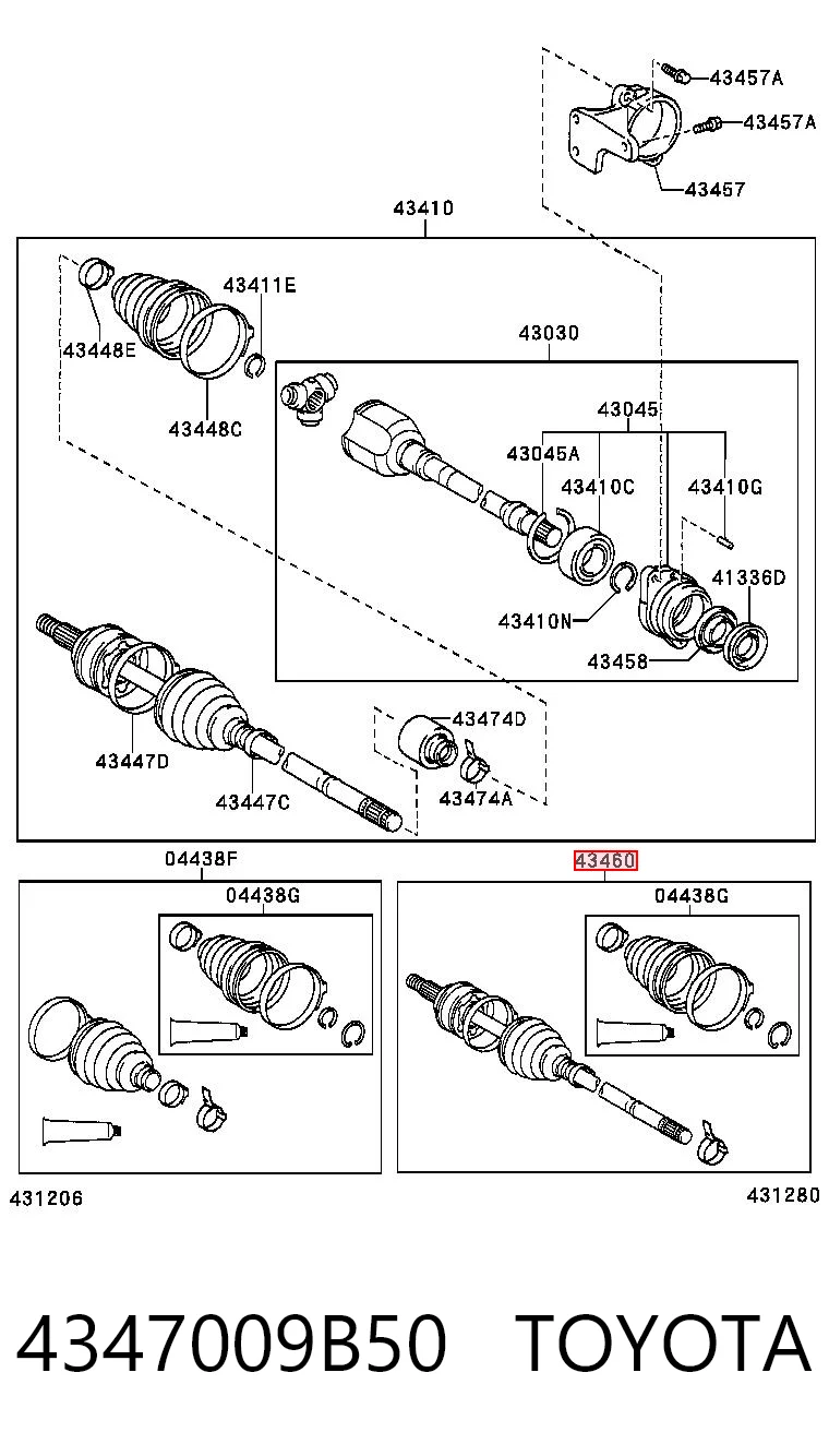 4347009B50 Toyota
