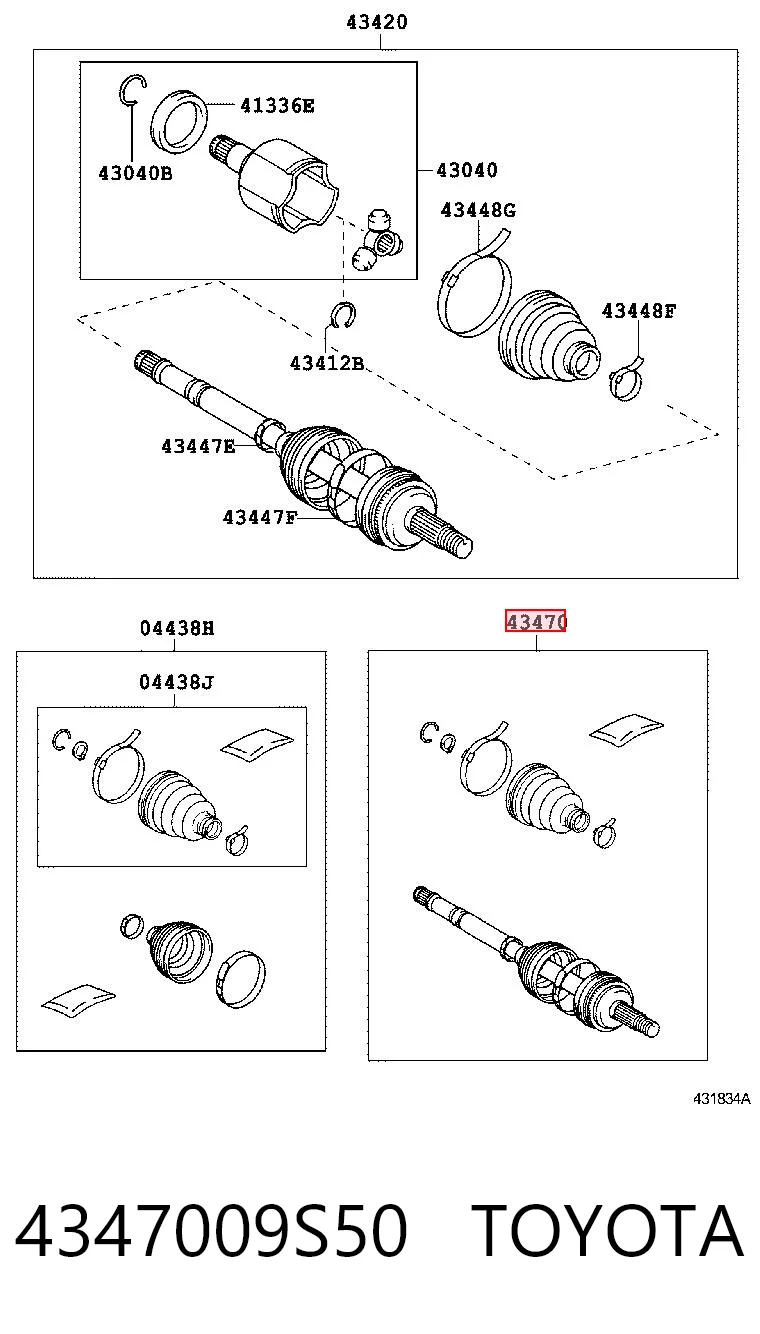 4347009S50 Toyota