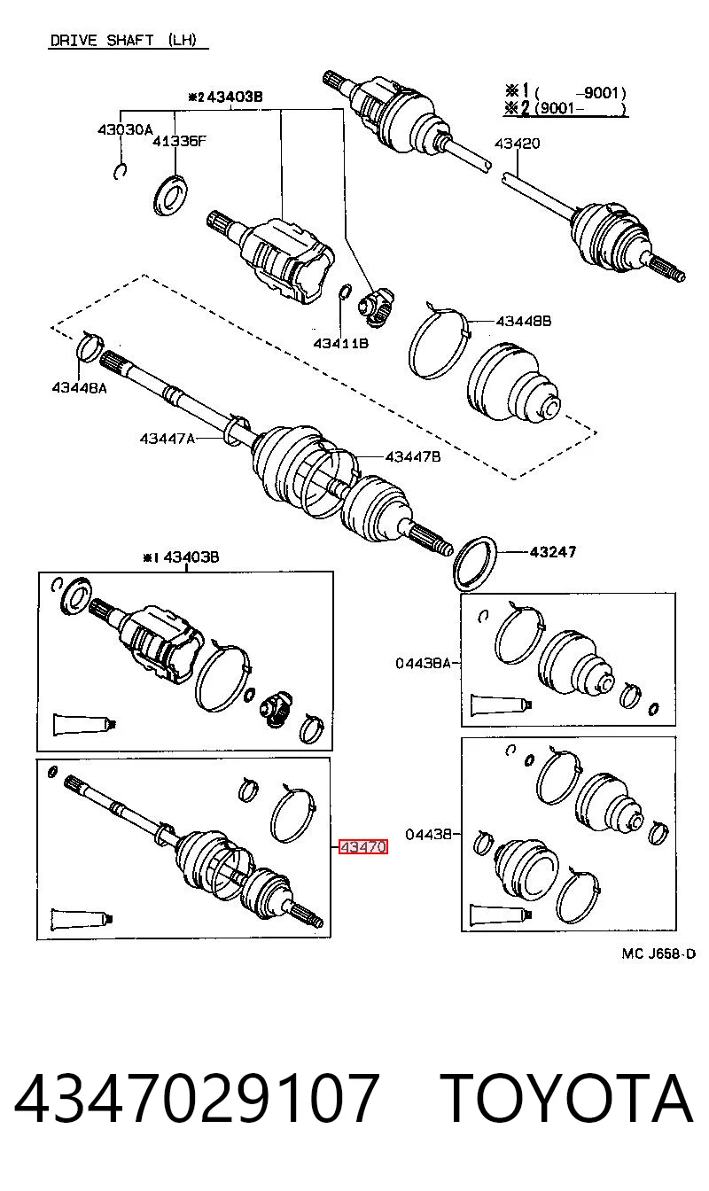 4347029107 Toyota