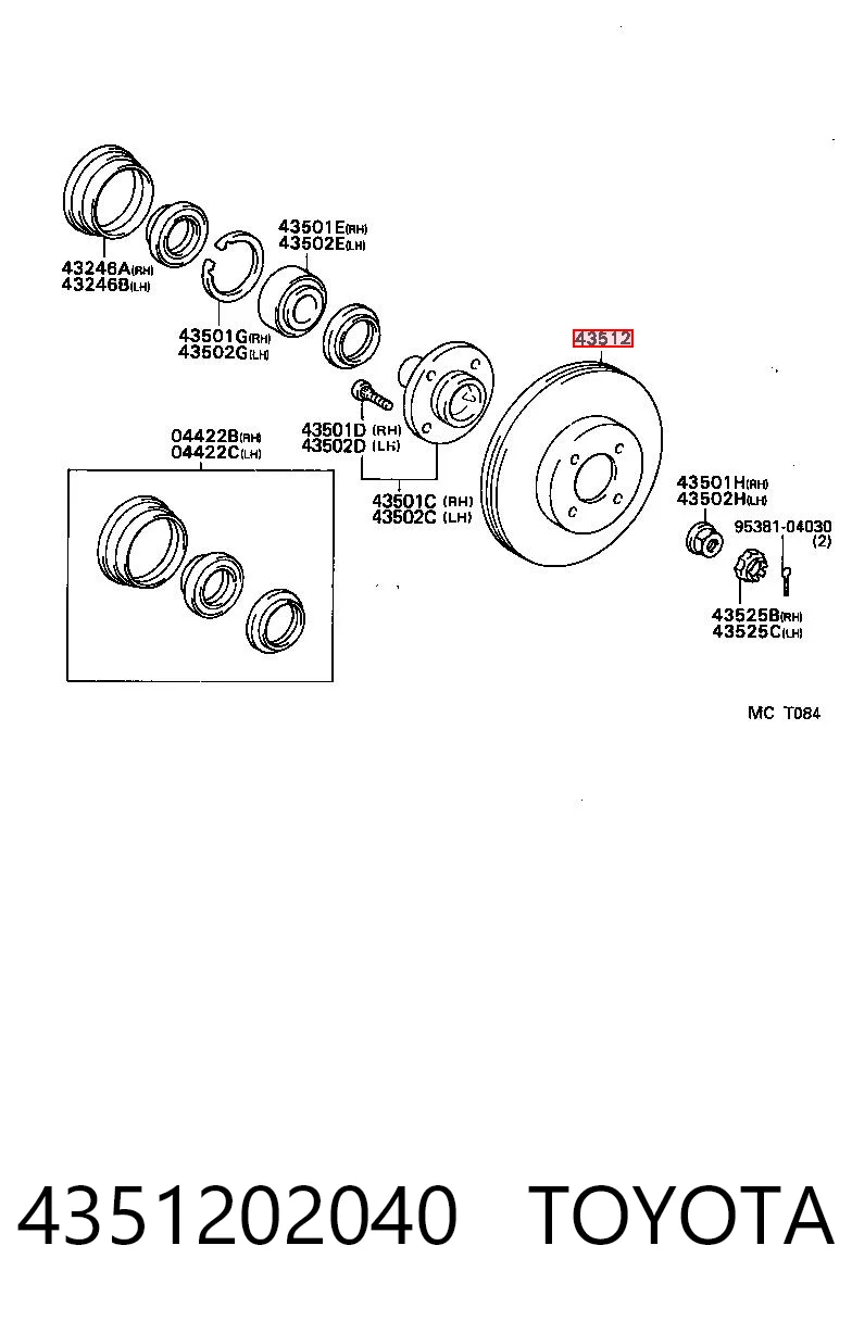 4351202040 Toyota