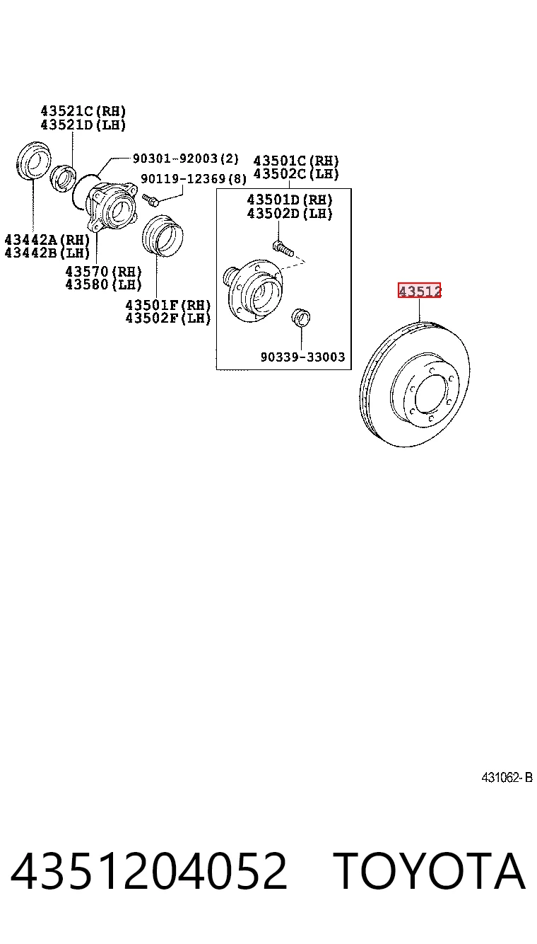 4351204052 Toyota