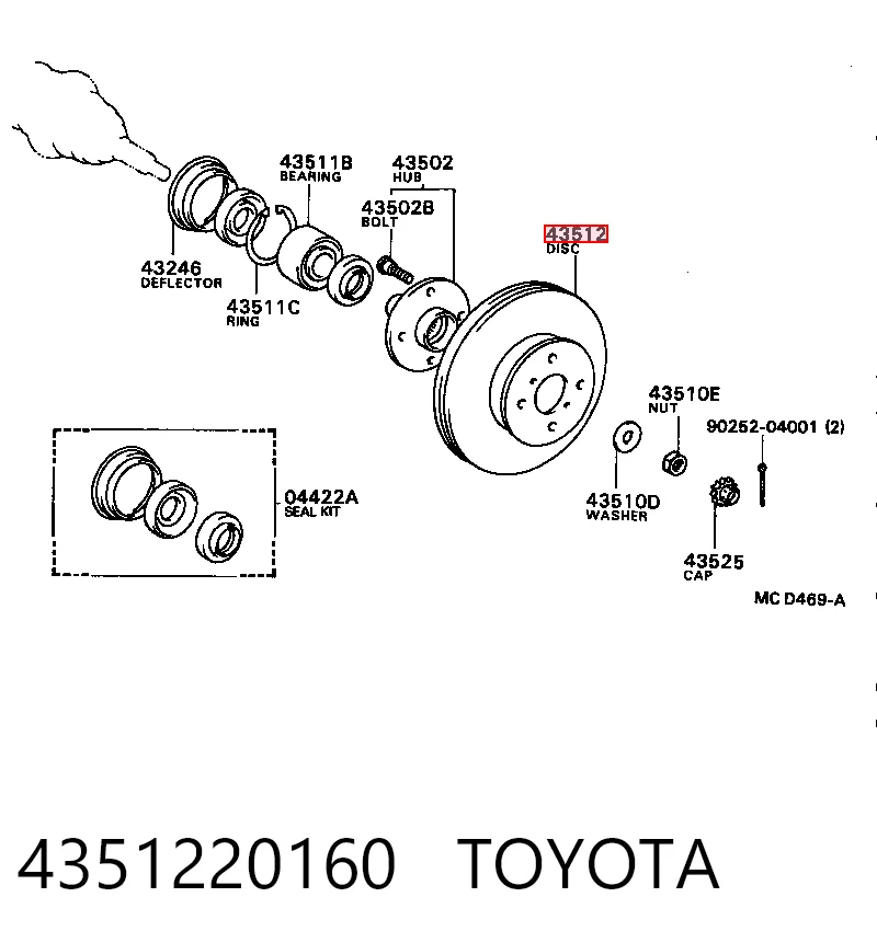 4351220160 Toyota