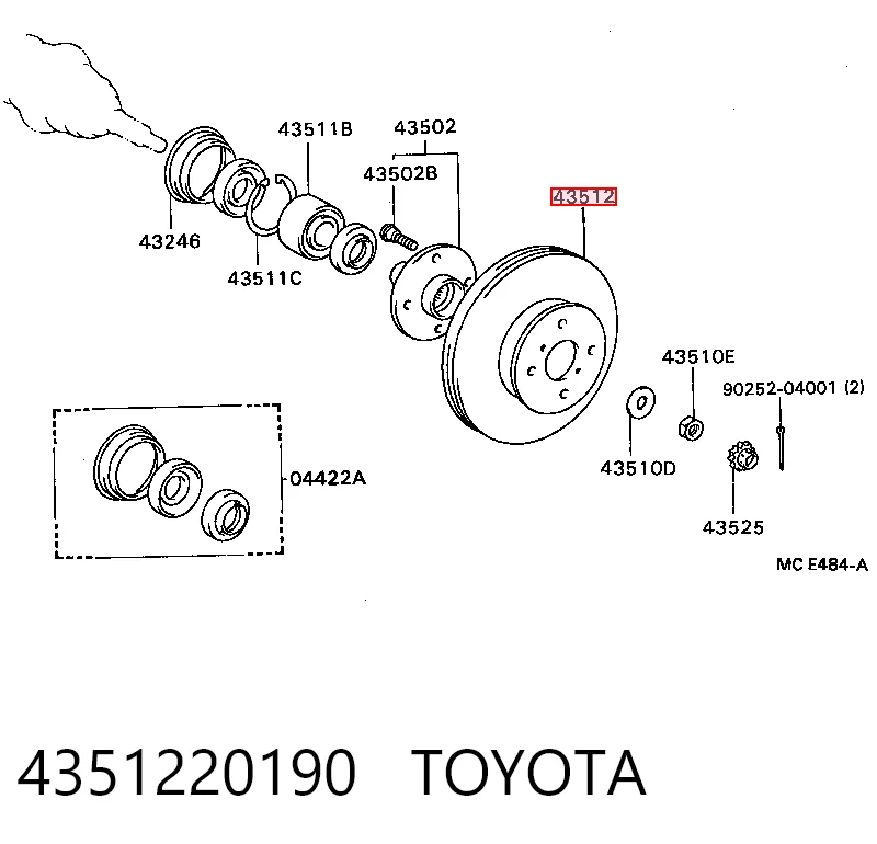 4351220190 Toyota